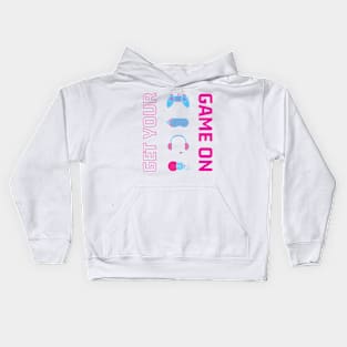 Pink and Blue Edgy and Bold Gaming Youth Kids Hoodie